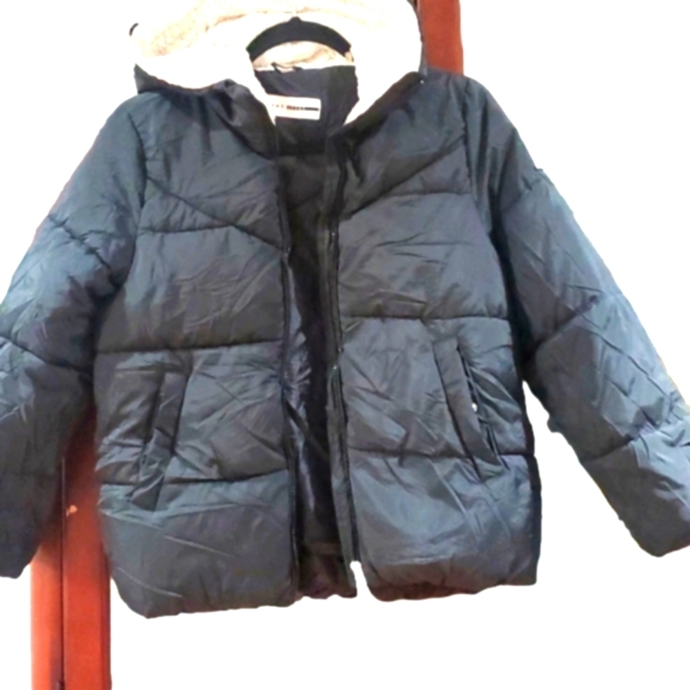 DKNY SPORT Jacket with Hoodie Black youth medium